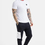 SikSilk - White Essential Short Sleeve Muscle Fit T-Shirt